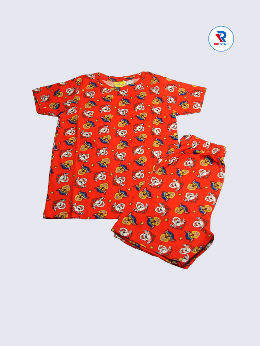 Boys Co-Ord Set 02-06Yrs Red and Yellow Color RioTrend