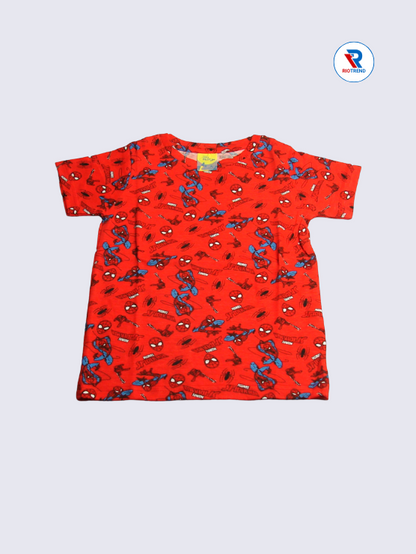 Boys Co-Ord T-Shirt 02-06Yrs Red and Blue Color RioTrend
