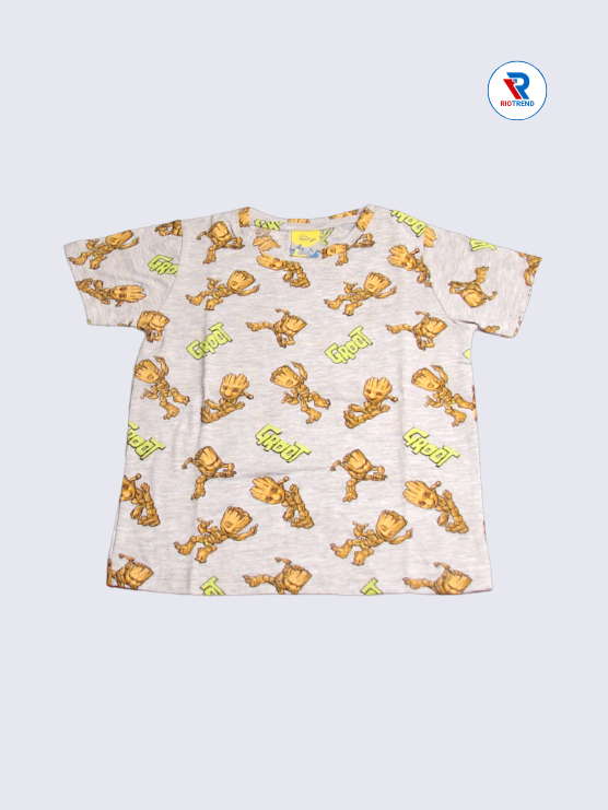 Boys Co-Ord T-Shirt 05-06Yrs Pale Silver Color RioTrend