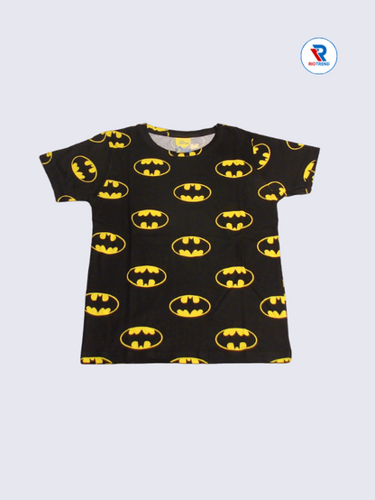 Boys Co-Ord T-Shirt 07-08Yrs Dark Black Color RioTrend