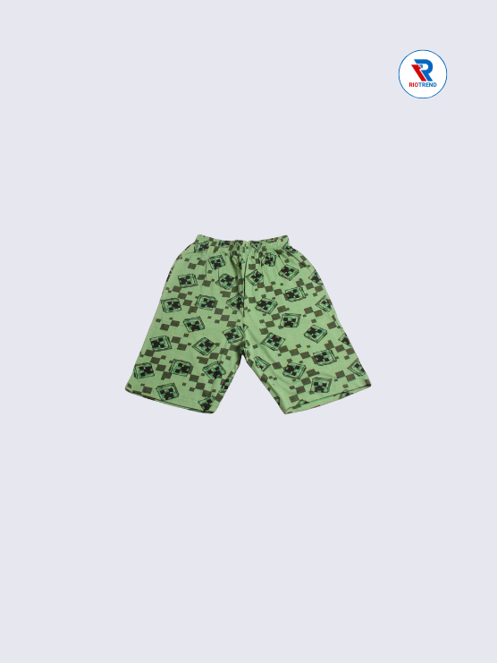 Boys Co-Ord Shorts 09-10Yrs Camouflage Green Color RioTrend