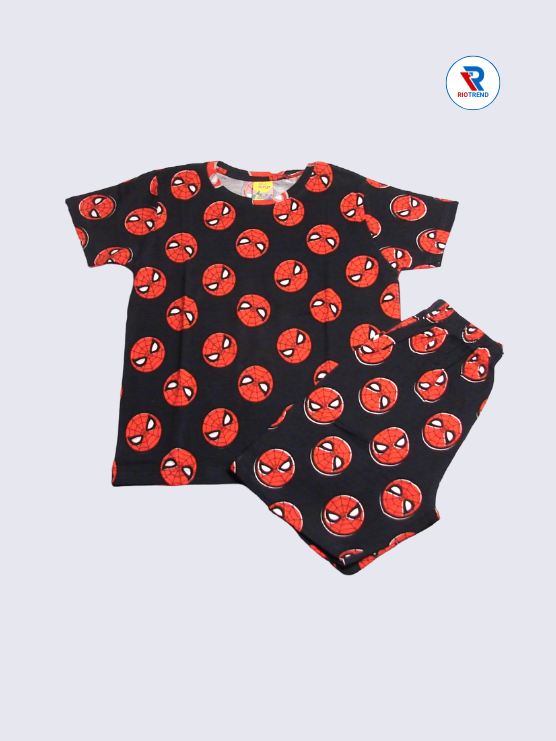 Boys Co-Ord Set 09-10Yrs Charcoal Black Color RioTrend