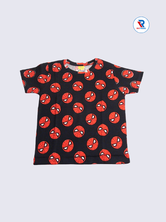 Boys Co-Ord T-Shirt 09-10Yrs Charcoal Black Color RioTrend