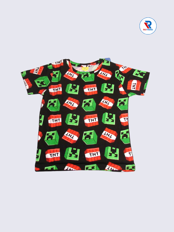 Boys Co-Ord T-Shirt 09-10Yrs Eerie Black Color RioTrend