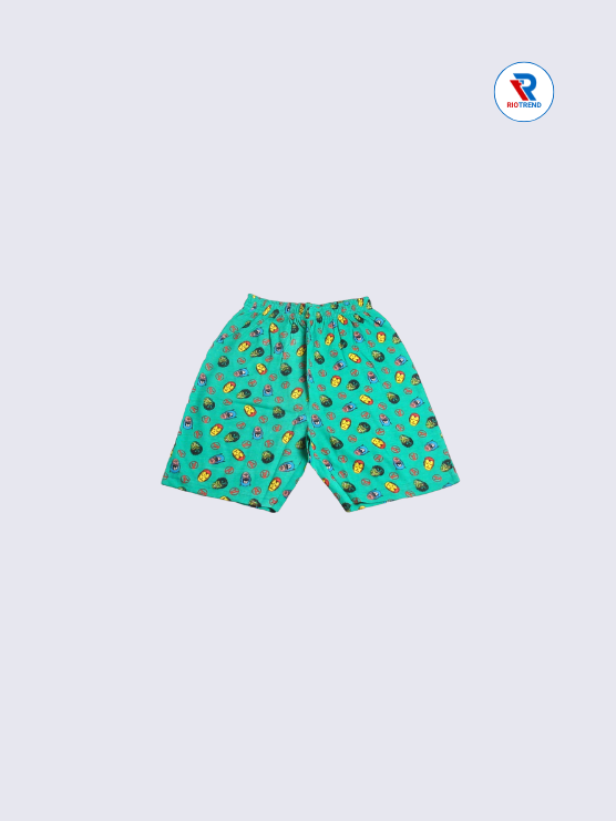 Boys Co-Ord Shorts 09-10Yrs Caribbean Green Color RioTrend