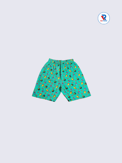 Boys Co-Ord Shorts 09-10Yrs Caribbean Green Color RioTrend