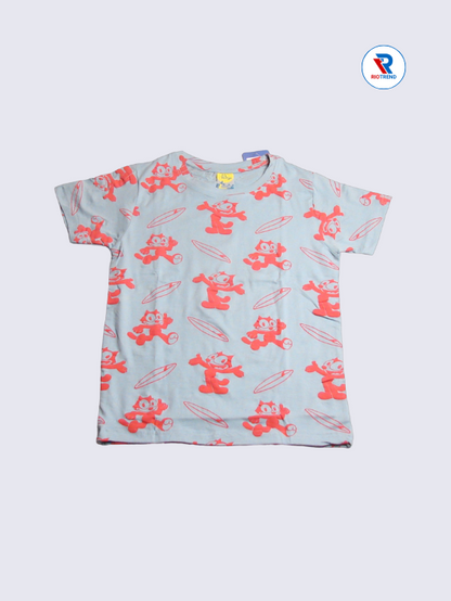 Boys Co-Ord T-Shirt 09-10Yrs Silver Sand Color RioTrend