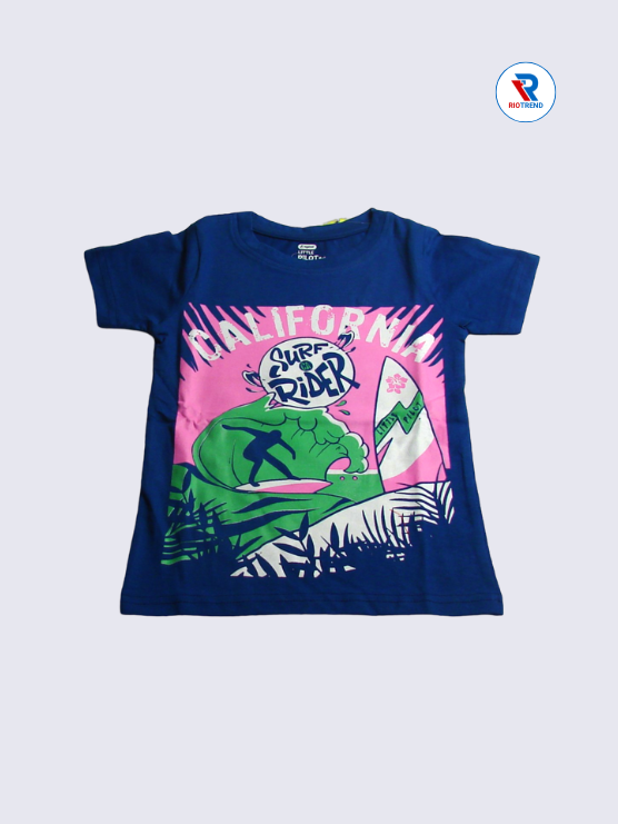 Boys T-Shirt 02-10Yrs Blue and Pink Color RioTrend