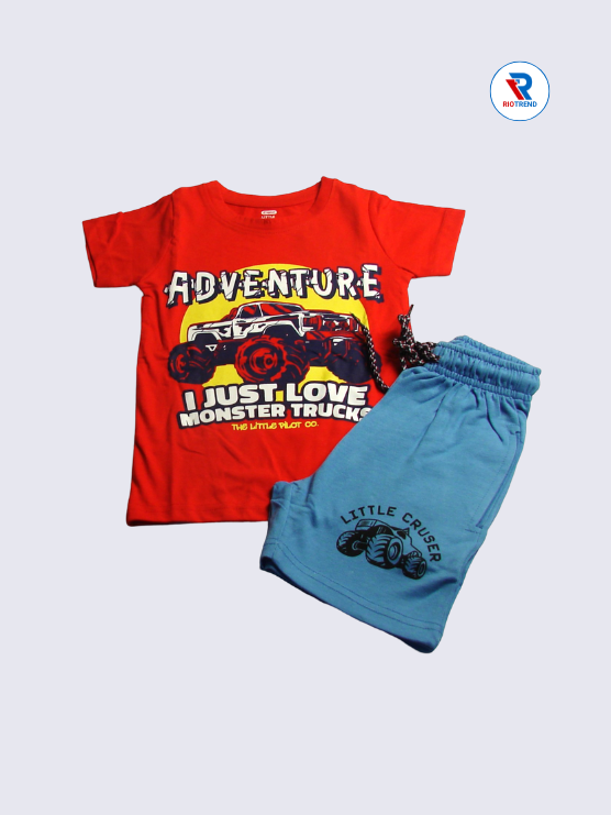 Boys Set 02-10Yrs Red and Blue Color RioTrend