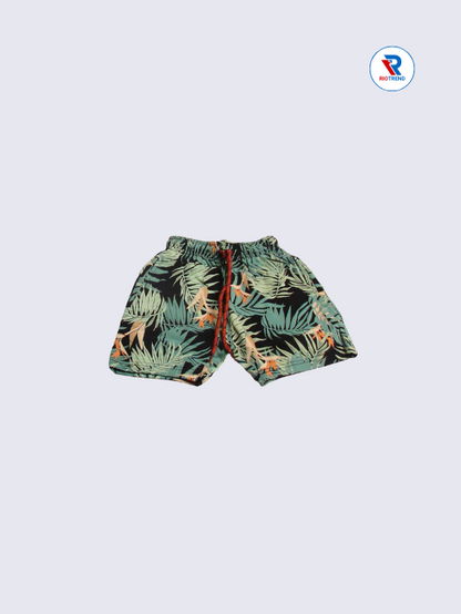 Boys Shorts 05-14Yrs Red and Laurel Color RioTrend