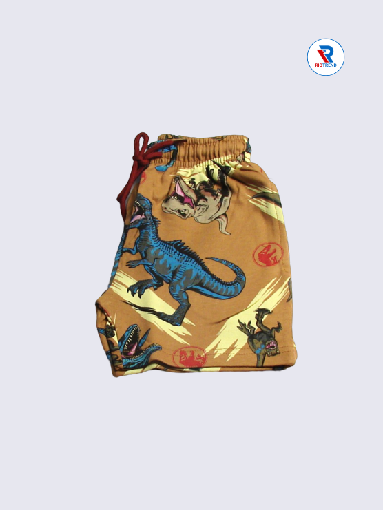 Boys Shorts 03 to 14yrs in Bronze Color (Half Folded)-RioTrend