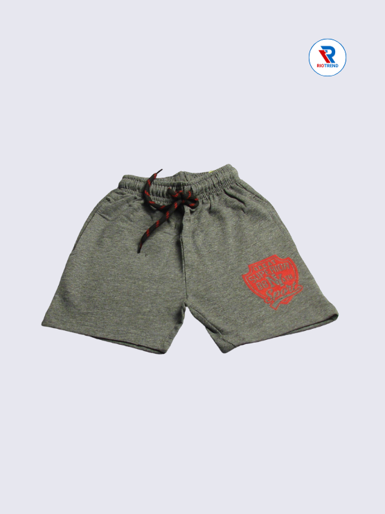 Boys Shorts 03 to 08yrs in Gray Color (Full)-RioTrend