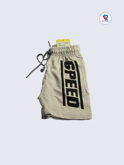 Boys Shorts 02 to 14yrs in Light White Color (Half Folded)-RioTrend