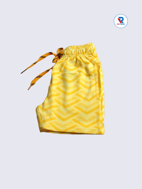 Boys Shorts 02 to 08yrs in Light Yellow Color (Half Folded)-RioTrend