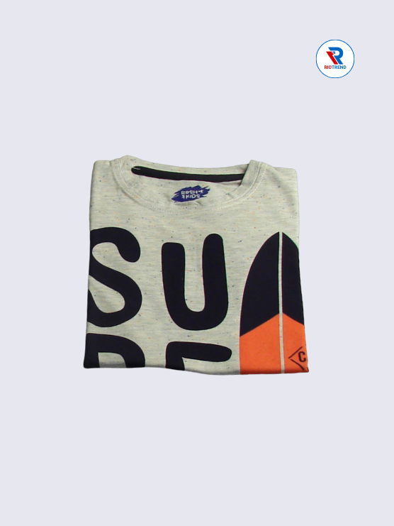 Boys T-Shirt 02-03yrs in Cream Color(Folded)-RioTrend