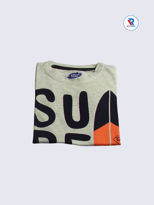 Boys T-Shirt 02-03yrs in Cream Color(Folded)-RioTrend