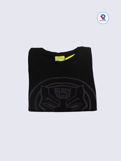 Boys T-Shirt 02 to 12yrs in Black Color(Folded)-RioTrend