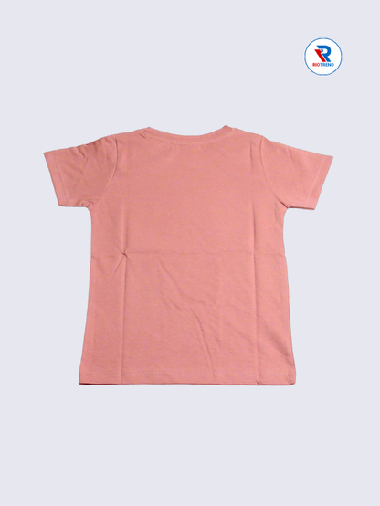 Boys T-Shirt 03 to 08yrs in Coral Pink Color(Back)-RioTrend