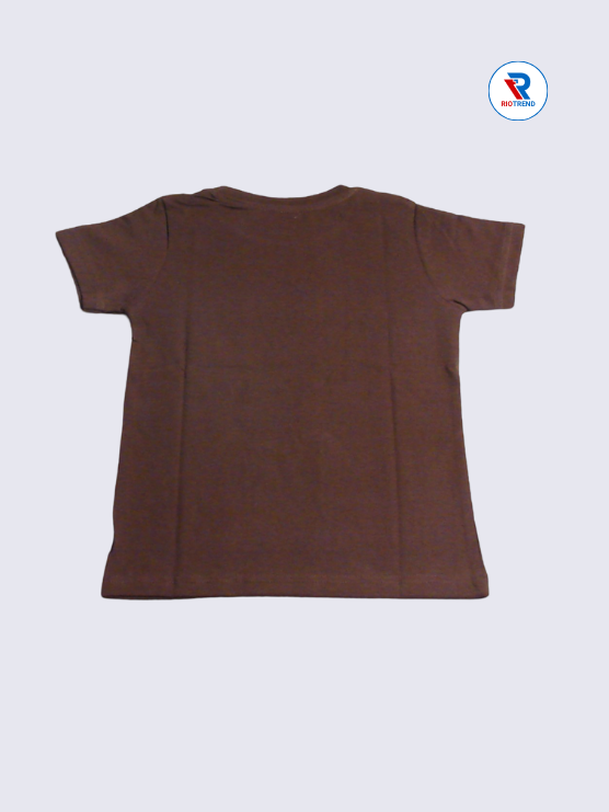 Boys T-Shirt 05 to 14yrs in Dark Sienna Color(Back)-RioTrend