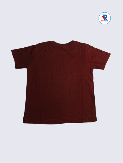 Boys T-Shirt 05 to 12yrs in Brown Color(Back)-RioTrend