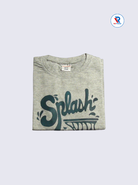 Boys T-Shirt 05 to 12yrs in Gray Color(Folded)-RioTrend