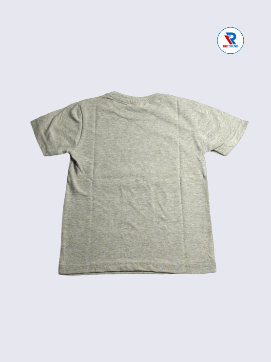 Boys T-Shirt 05 to 12yrs in Gray Color(Back)-RioTrend