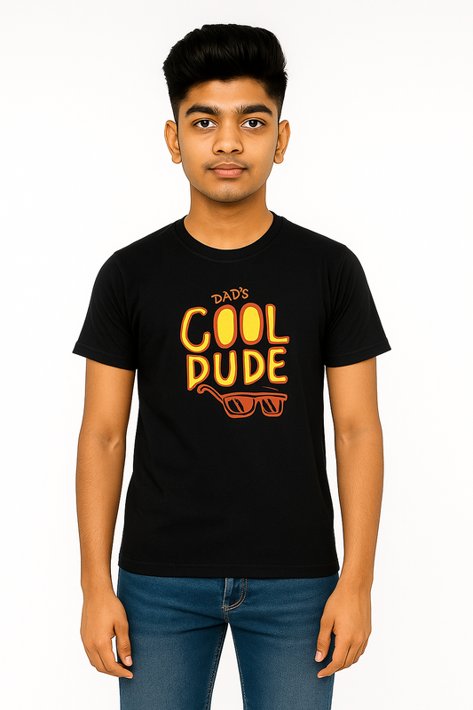 Boys' Cotton Half Sleeve T-Shirt Black