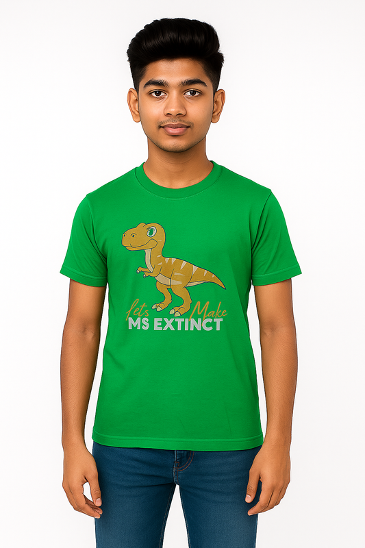 Boys' Cotton Half Sleeve T-Shirt Green