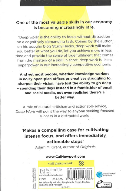 Deep Work (English, Paperback, Cal Newport)
