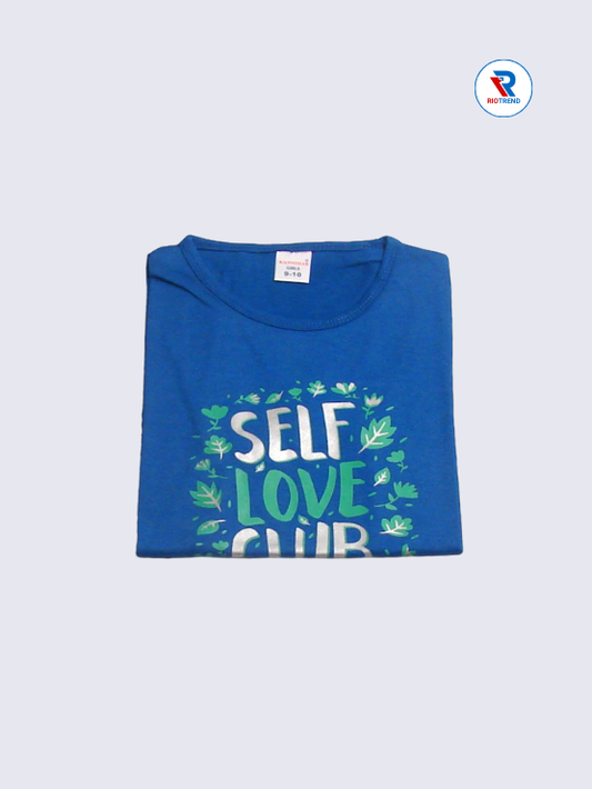 Girls T-Shirt 11-12yrs Blue Color(Folded)-RioTrend