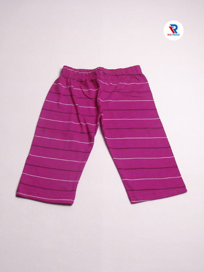 Girls 3/4 Set Cotton Violet Color