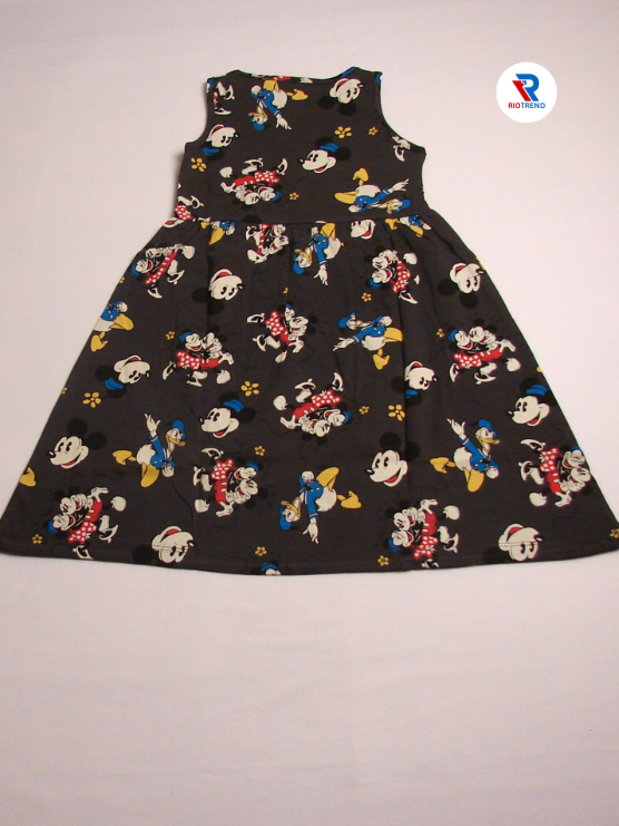 Girls Frock Sleeveless Black Color