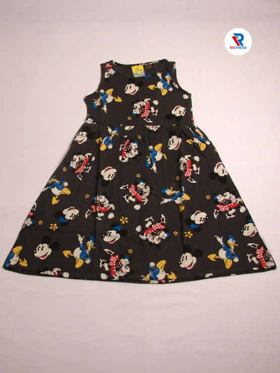 Girls Frock Sleeveless Black Color