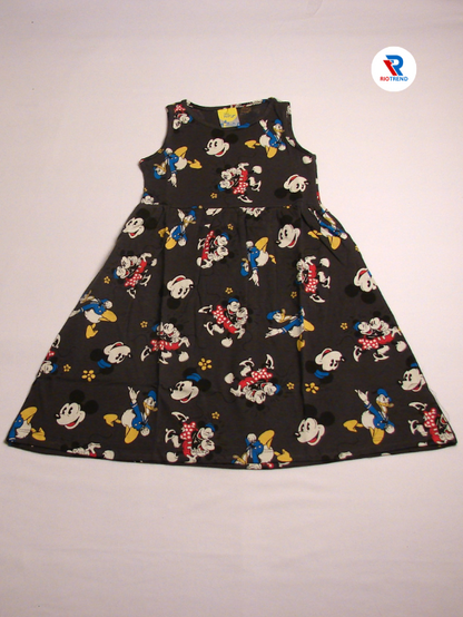 Girls Frock Sleeveless Black Color