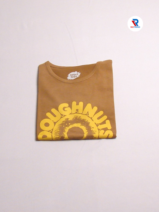 Girls Cotton Full Sleeve T-Shirt Bronze Color