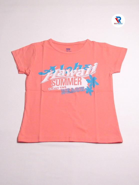 Girls Cotton Half Sleeve Coral Pink Color