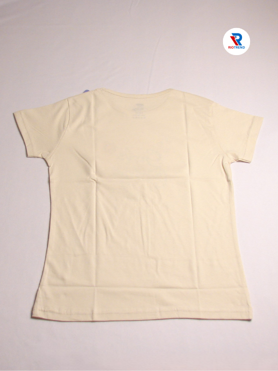 Girls Cotton Half Sleeve Beige Color