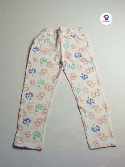 Girls Jeggings Pant Cream Color