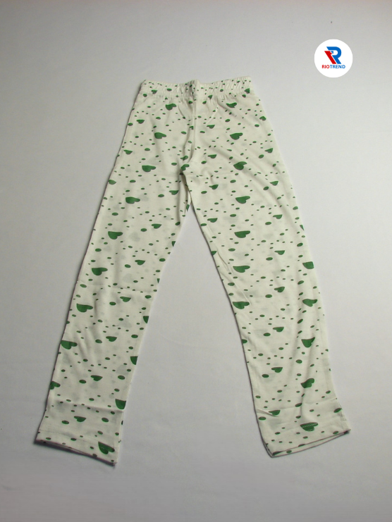 Girls Pyjamas Pant White Color with Design