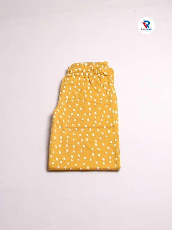 Girls Pyjama Pant Amber Yellow Color