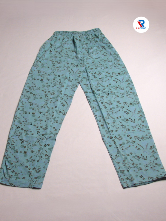 Girls Pyjama Pant Light Steel Blue