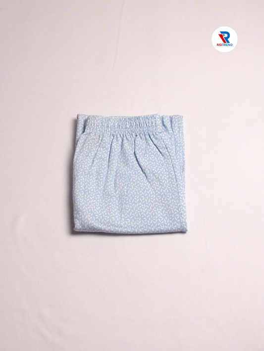 Girls Pyjama Pant Pastel Blue