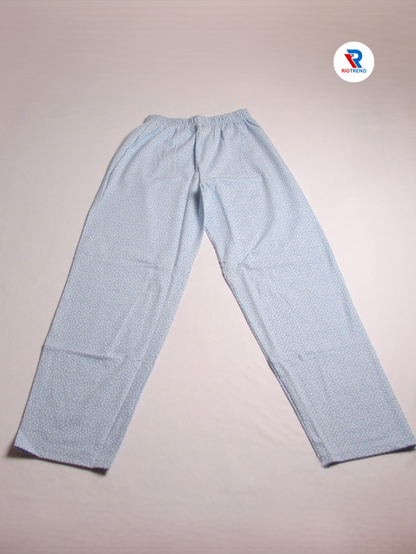 Girls Pyjama Pant Pastel Blue