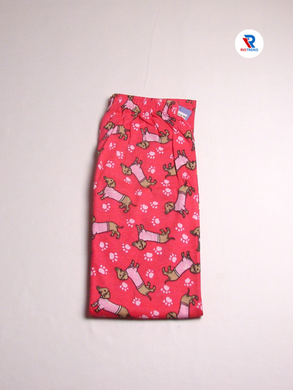 Girls Pyjama Pant Coral