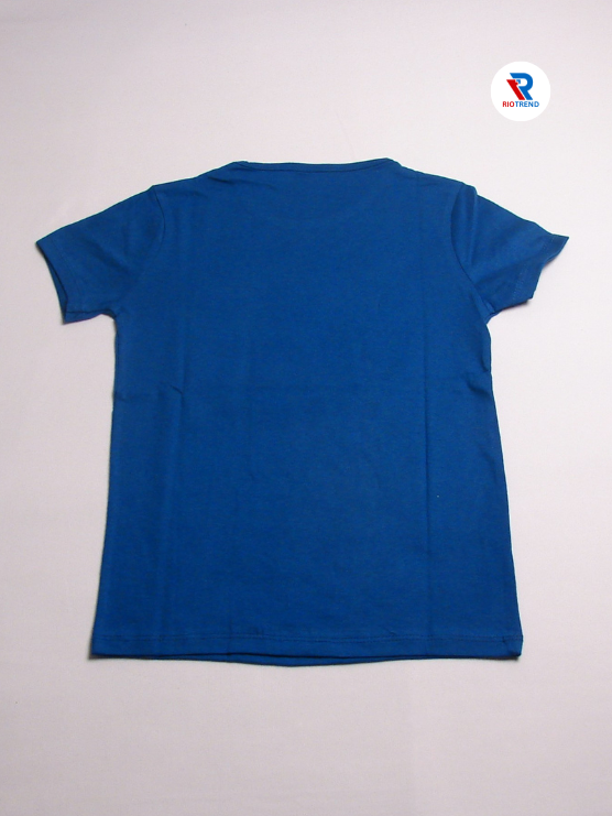 Girls Cotton Half Sleeve T-Shirt Blue