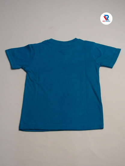 Boys' Cotton Half Sleeve T-Shirt Blue & Yellow