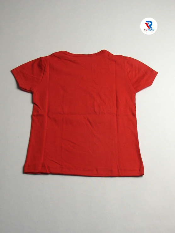 Girls Cotton Half Sleeve T-Shirt Red