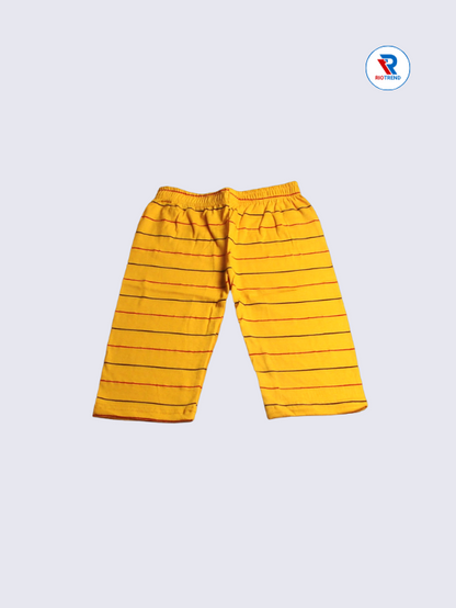 Girls 3/4th Pant 05-12Yrs in Yellow Color - RioTrend