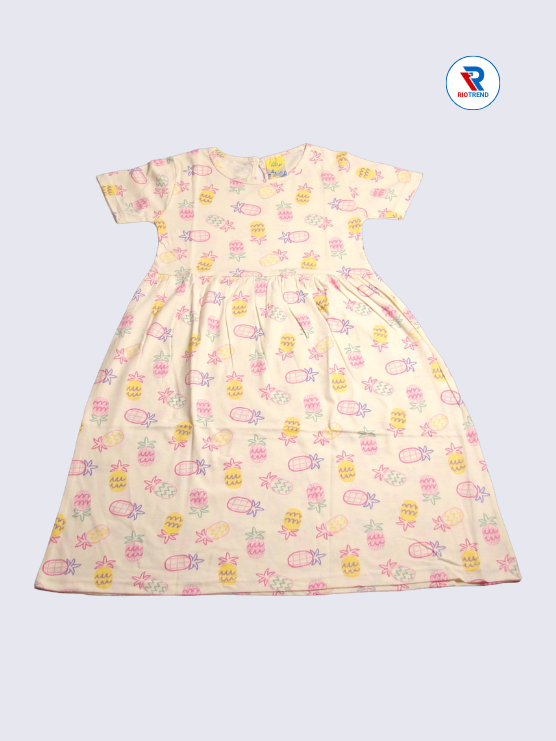 Girls Frock Sleeve 09-10yrs in Desert Sand Color(Front)-RioTrend