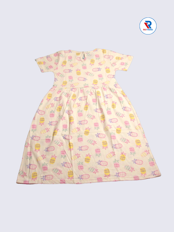 Girls Frock Sleeve 09-10yrs in Desert Sand Color(Back)-RioTrend